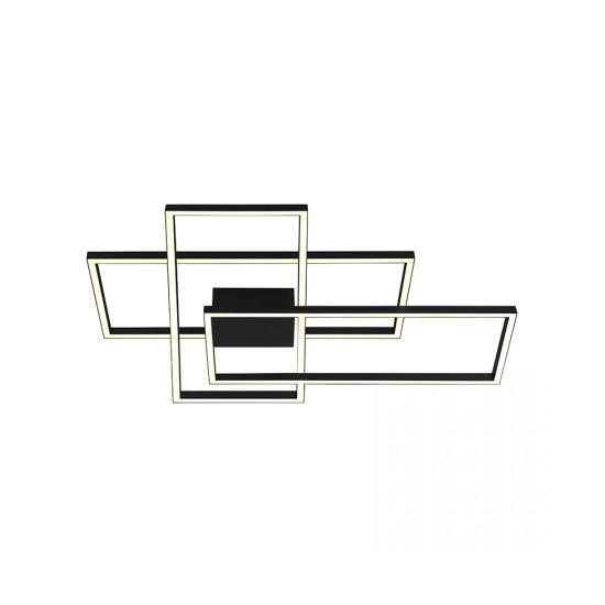 2020 CEILING LIGHT 52W 3000K ALUMINIUM& ACRYLIC SANDY BLACK SHADE Zambelis Lights